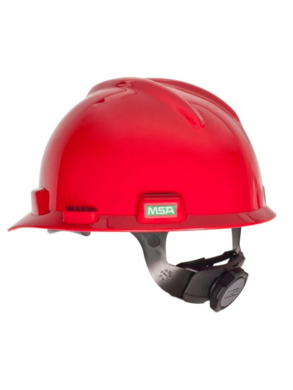 Red MSA V-Gard Hard Helmet, Fas-Trac Suspension, w/ ML Kishigo Vest & Goggles